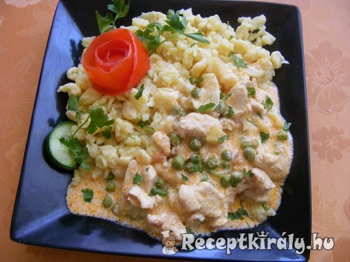 Zöldborsós csirkemell
