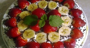 Epres banános torta