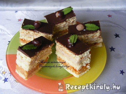Gesztenyés puncs szelet
