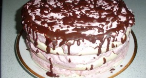 Habcsóktorta mascarponés eperkrémmel