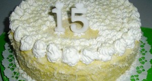 Madártej torta
