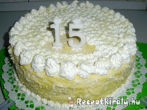 Madártej torta