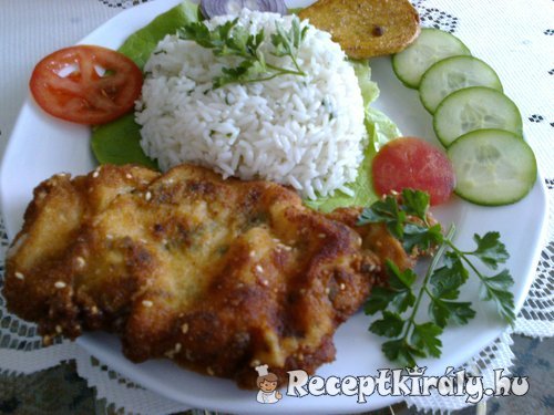 Rántott karaj szezámmagos panírban