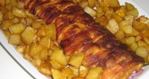 Őzgerinc formában sült csirkemell