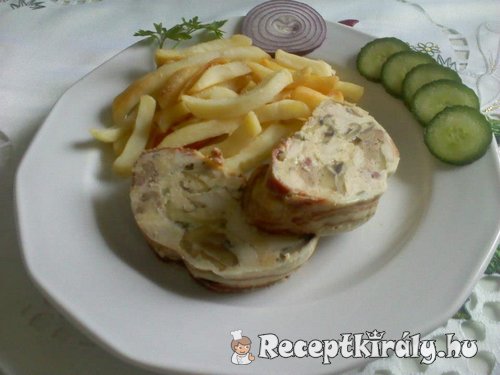 Gombás májas csirkemell őzgerincben