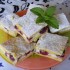 Túrós meggyes kocka