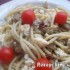 Chilis gombás spagetti kecskesajttal