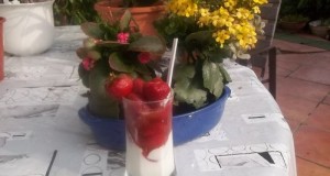Epres joghurt eperlikőrrel