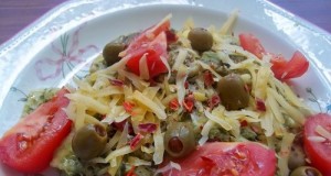 Sonkás ravioli pestóval