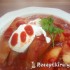 Töltött paprika chilis paradicsomszószban