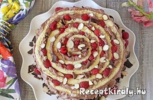 málnás csokikrémes torta 1