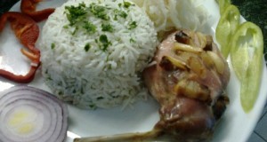 Fehérboros nyúlpecsenye