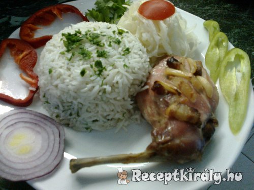 Fehérboros nyúlpecsenye