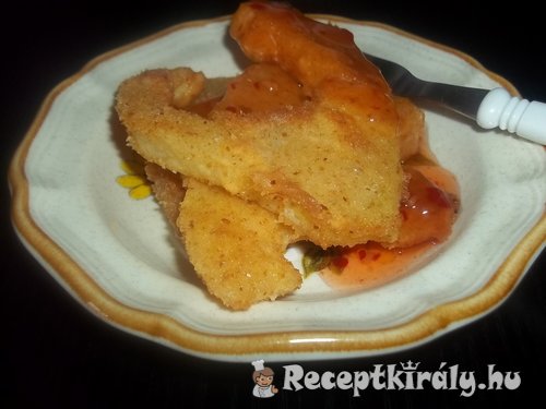 Rántott cukkini édes chiliszósszal