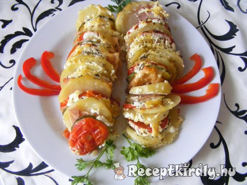 Cukkinis rakottas burgonya