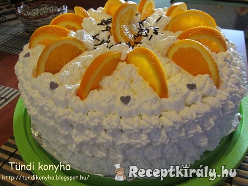Narancsos Oroszkrém torta