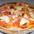 Lenmaglisztes pizza