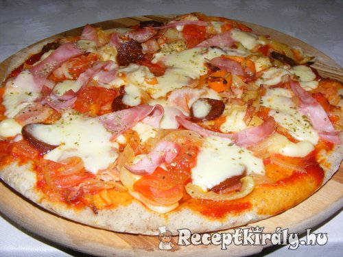 lenmaglisztes pizza