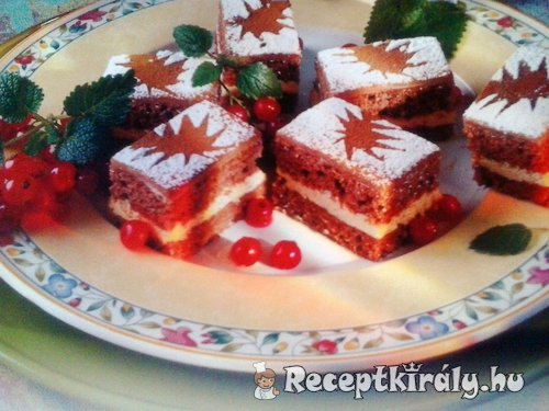 Csokis lekváros sütemény