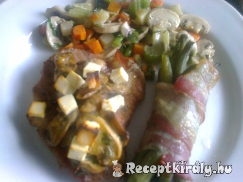 Feta sajttal töltött sertéskaraj