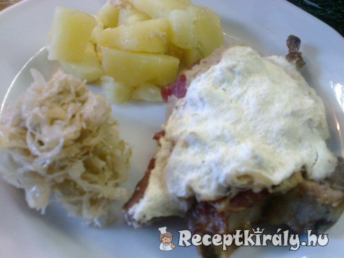 Káposztás fokhagymás tarja