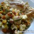 Mozzarellás csirkemellek zöldségágyon