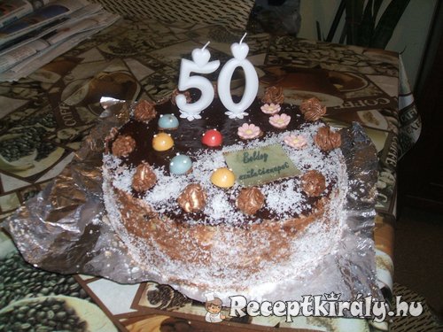 Vaníliakrémes csoki torta