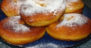 Édesburgonyával készült teljes kiőrlésű fánk