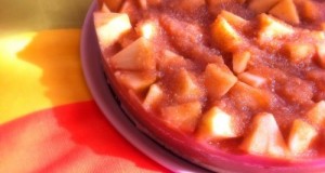 Almás sajttorta