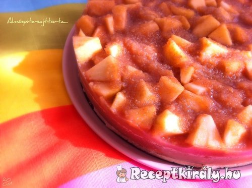 Almás sajttorta