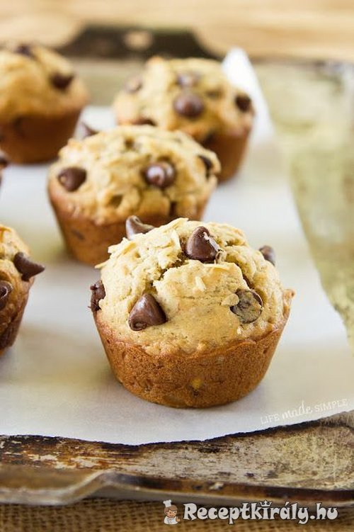 Banános csokis muffin