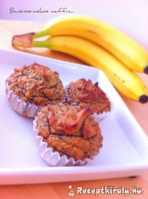 Banános mákos muffin