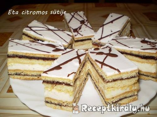 Citromos-szilva lekváros süti