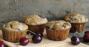 Cseresznyés csokoládés muffin