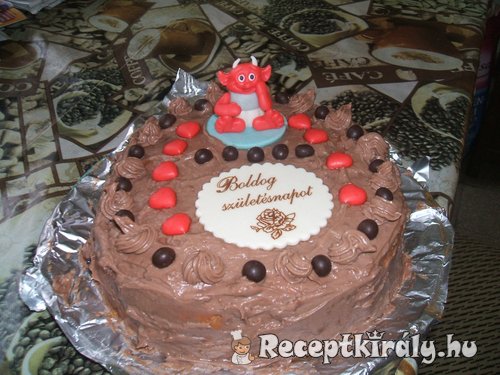 Főzött krémes csoki torta