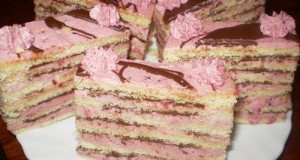 Gyümölcsös-csokis vienetta szelet