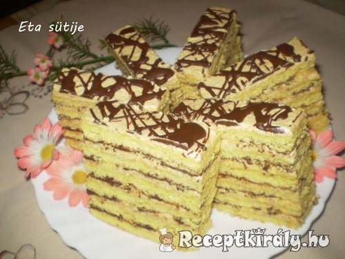 Karamellás Vienetta szelet