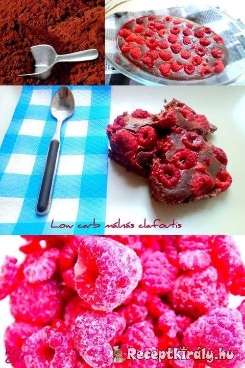 Low carb málnás clafoutis