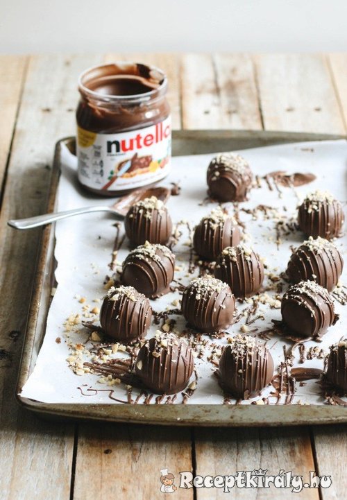 Nutellás mogyorós bonbon