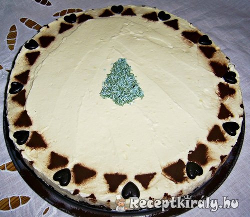 Fehércsoki mousse torta