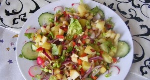 Balzsamecetes vegyes saláta