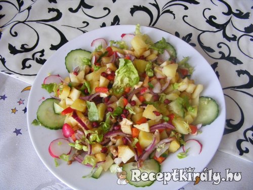 Balzsamecetes vegyes saláta