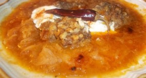 Vörösboros lucskos káposzta húsgombóccal