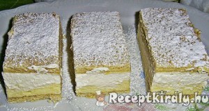 Felhő szelet házi vaníliás krémmel