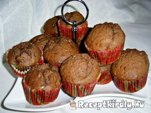 Banános kókuszos kakaós muffin