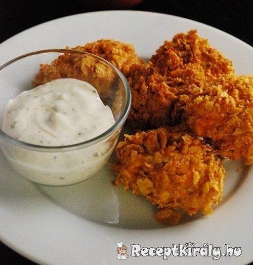 Csirke corn flakes bundában