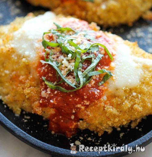 Csirke parmezános bundában