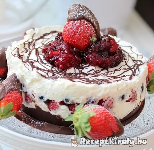 Gyümölcsös sajttorta