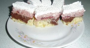 Meggyes habos szelet
