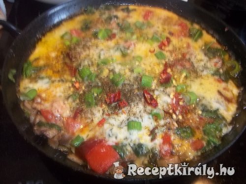 Spenótos frittata